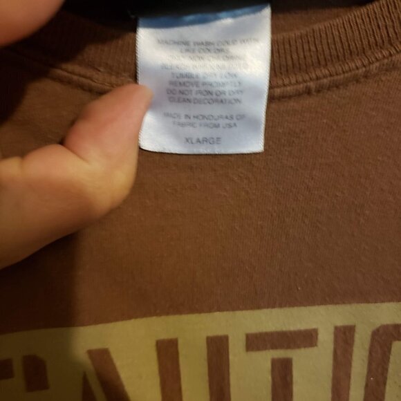 Caution Hunting Season Men's XL Brown Further Out Short Sleeve T-Shirt - Picture 4 of 4